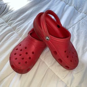 Red Crocs